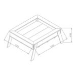 Axi Linda Bac A Sable Growing Table Marron Blanc