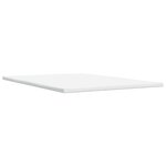 vidaXL Sommier à lattes de lit avec matelas Crème 140x190 cm Tissu