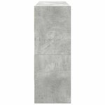 vidaXL Étagères à chaussures 2 Pièces empilable gris béton 89 5x30x40 cm