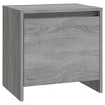 vidaXL Table de chevet Sonoma gris 45x34x44 5 cm Aggloméré