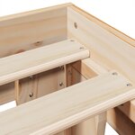 vidaXL Cadre de lit sans matelas 140x200 cm bois massif de pin