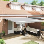 vidaXL Auvent Blanc 5 × 3 5 m Métal