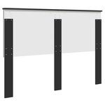 vidaXL Tête de lit Chêne noir 140 cm Bois d'ingénierie