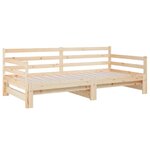 vidaXL Lit coulissant 2x(80x200) cm Bois de pin massif