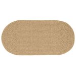 vidaXL Tapis ZIZUR Marron PP