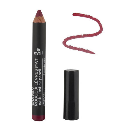 Avril - crayon rouge à lèvres certifié bio - fraise des bois