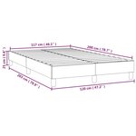 vidaXL Cadre de lit Rose 120x200 cm Velours