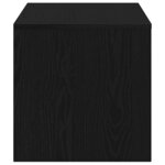 vidaXL Meuble TV chêne noir 100x40x40 cm bois d'ingénierie