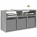 vidaXL Basboard avec tiroir Gris Sonoma 72 x 22 5 x 38 cm