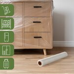 Pack and Move - Film Etirable - 0 45 x 100 m - Protection  Emballage  Déménagement - Anti rayures - Anti frottements - Imperméable