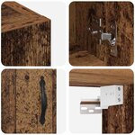 vidaXL Meuble mural Bois ancien 60 x 31 x 60 cm Bois d'ingénierie