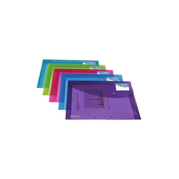 RAPESCO lot de5 Pochette à document  A4+  PP  assorti