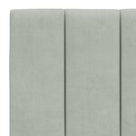 vidaXL Cadre de lit avec tête de lit Gris clair 120x200 cm