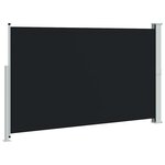 vidaXL Auvent latéral rétractable de patio 180x300 cm Noir
