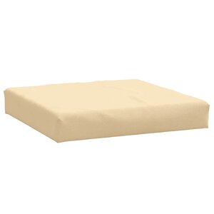 vidaXL Coussin de palette beige mélangé 60x60x9 5 cm tissu