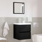 vidaXL Cabinet de salle de bain Chêne noir 41 x 38 5 x 45 cm