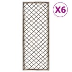 vidaXL Treillis de jardin 6 Pièces 30x120 cm Saule