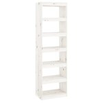 vidaXL Bibliothèque/Séparateur de pièce Blanc 60x30x199 5cm Pin massif