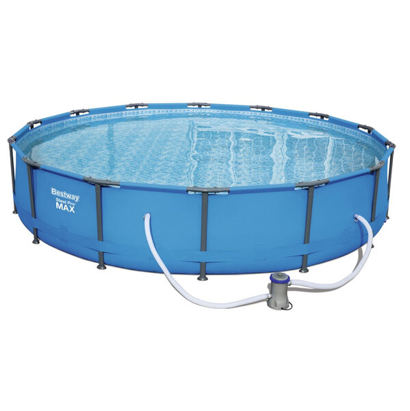 Piscine - bestway piscine tubulaire steel pro max ronde 427cm