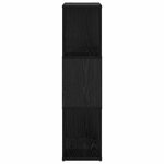 vidaXL Centre de divertissement Noir 60 x 24 x 94 cm Bois d'ingénierie