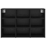 vidaXL Cabinet à chaussures Chêne noir 103x30x51 cm Bois d'ingénierie