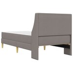 vidaXL Cadre de lit avec matelas avec tête de lit Polyester