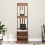 vidaXL Portemanteau SANDNES 45x40x159 5 cm bois massif pin