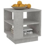 vidaXL Table basse gris béton 40x40x43 cm bois d'ingénierie