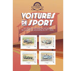 Collector 4 timbres - Voitures de sport - Circuits - Lettre verte