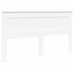 vidaXL Tête de lit avec tête de lit Blanc 180 cm Bois d'ingénierie