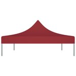 vidaXL Toit de tente de réception 4x3 m Bordeaux 270 g/m²