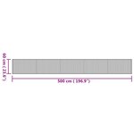 vidaXL Tapis rectangulaire naturel 60x500 cm bambou