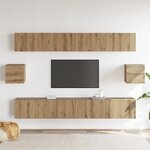 vidaXL Ensemble de 6 meubles TV Chêne artisan Bois d'ingénierie