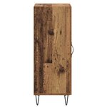 vidaXL Buffet Bois Ancien 34 5 x 34 x 90 cm Bois d'ingénierie et fer