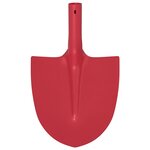 vidaXL Tête de pelle 4 Pièces Rouge 39 5 x 27 5 cm Acier enduit de poudre