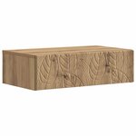 vidaXL Table d'appoint murale 87 5 x 34 5 x 17 cm Bois d'ingénierie