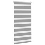 vidaXL Store vénitien zébré 60 9 x 120 cm  largeur du tissu 56 7 cm  gris