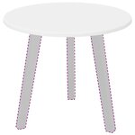 vidaXL Plateau de table Blanc 50 x 50 x 1 5 cm Bois d'ingénierie