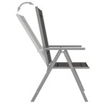 vidaXL Chaises de jardin pliables lot de 4 Textilène Noir
