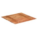 vidaXL Dessus de table bois massif d'acacia 15-16 mm 80x80 cm