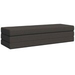 vidaXL Canapé-lit pliable 180 x 67 x 45 cm Gris foncé