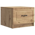 vidaXL Table basse Chêne artisanal 49 x 50 x 37 cm Bois d'ingénierie