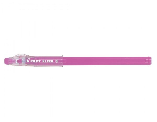 Stylo Bille à Capuchon KLEER Effaçable Pointe Fine Rose PILOT