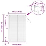 vidaXL Store de Fenêtre avec des rideaux Manuel Gris foncé Aluminium