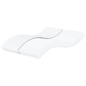 vidaXL Matelas en mousse blanc 180x200 cm dureté H2 H3