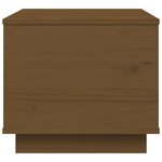vidaXL Table basse Marron miel 40x50x35 cm Bois massif de pin