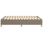 vidaXL Cadre de lit sans matelas taupe 140x190 cm tissu