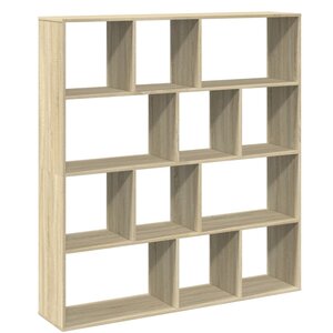 vidaXL Bibliothèque chêne sonoma 132x29x141 5 cm bois d'ingénierie
