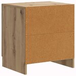 vidaXL Cabinet de chevet 2 pc Chêne artisanal 43 x 34 5 x 47 cm