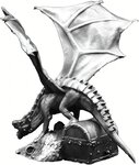 Pièce de monnaie en Argent g 93.3 (3 oz) Millésime  TREASURE DRAGON